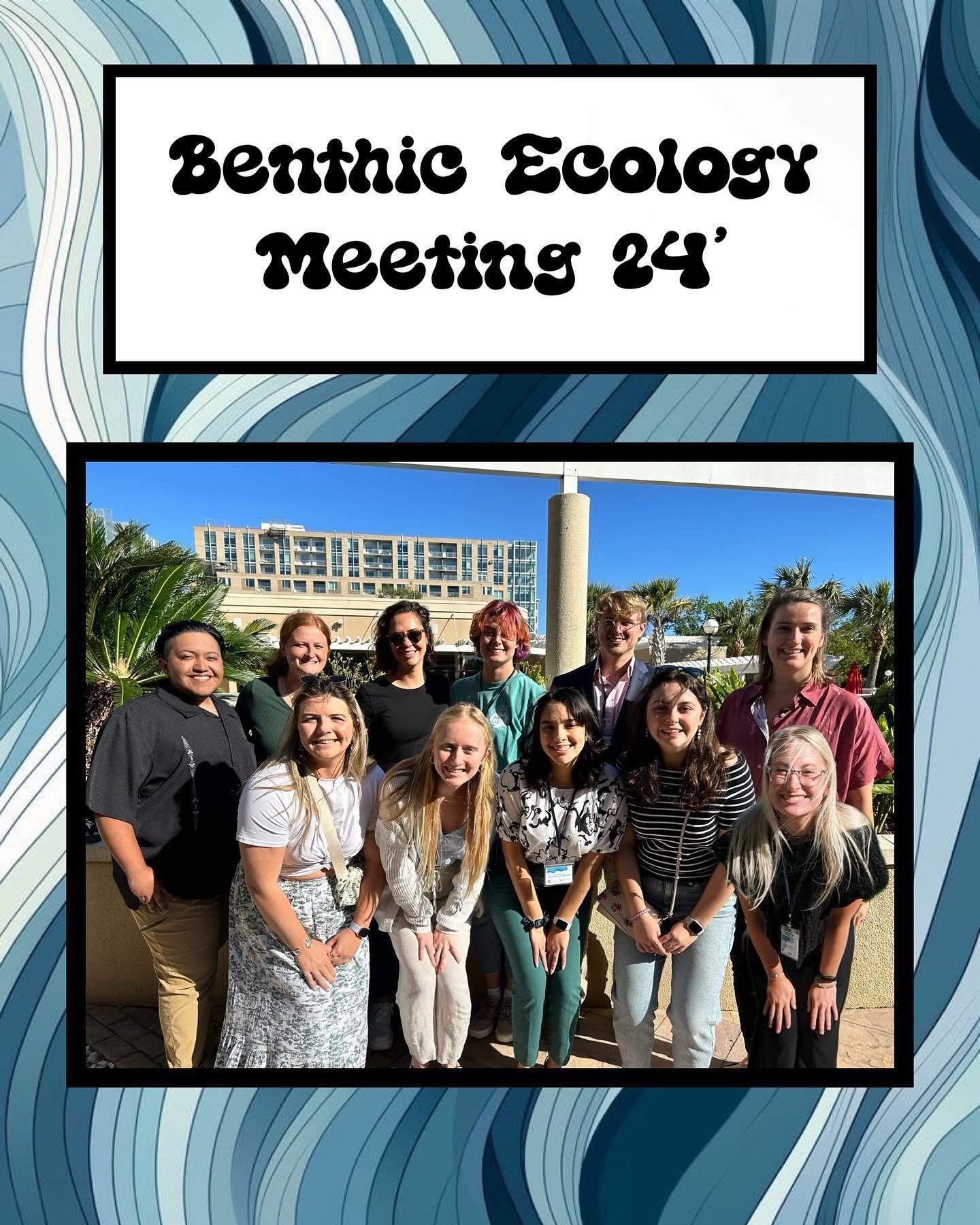 🛑 ✋ Stop, and swipe left for a dose of inspiration from some truly remarkable folks! 🤩🤯
Our Coffey-Bahr crew rocked the Benthic Ecology Meeting in Charleston, SC last week! The Benthic Ecology Meeting Society (BEMS) is a non-profit organization t